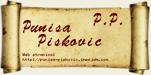 Puniša Pisković vizit kartica